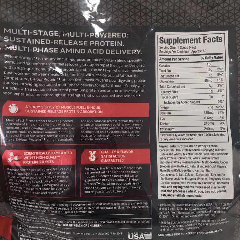 پروتئین کازئین ماسل تک فاز 8 - Image 4